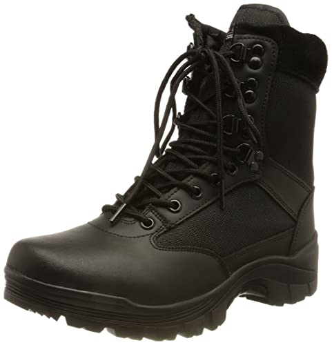 CHAUSSURES MONTANTES BOOTS SWAT CUIR NOIR 3M THINSULATE MILTEC 12827000 AIRSOFT POINTURE 44
