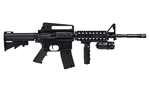 Saigo Fusil Airsoft-M4 RIS Defense à Ressort/Spring/Rechargement Manuel (0.5 Joule)